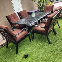 Aluminum Patio Set/ Outdoor Furniture Dining Table And Chairs 