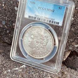 $1 1898 Morgan Dollar MS 62 