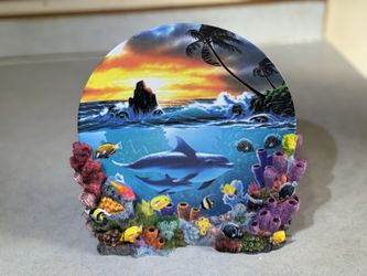 Tropical sunrise Collector's Plate by Anthony Jones
