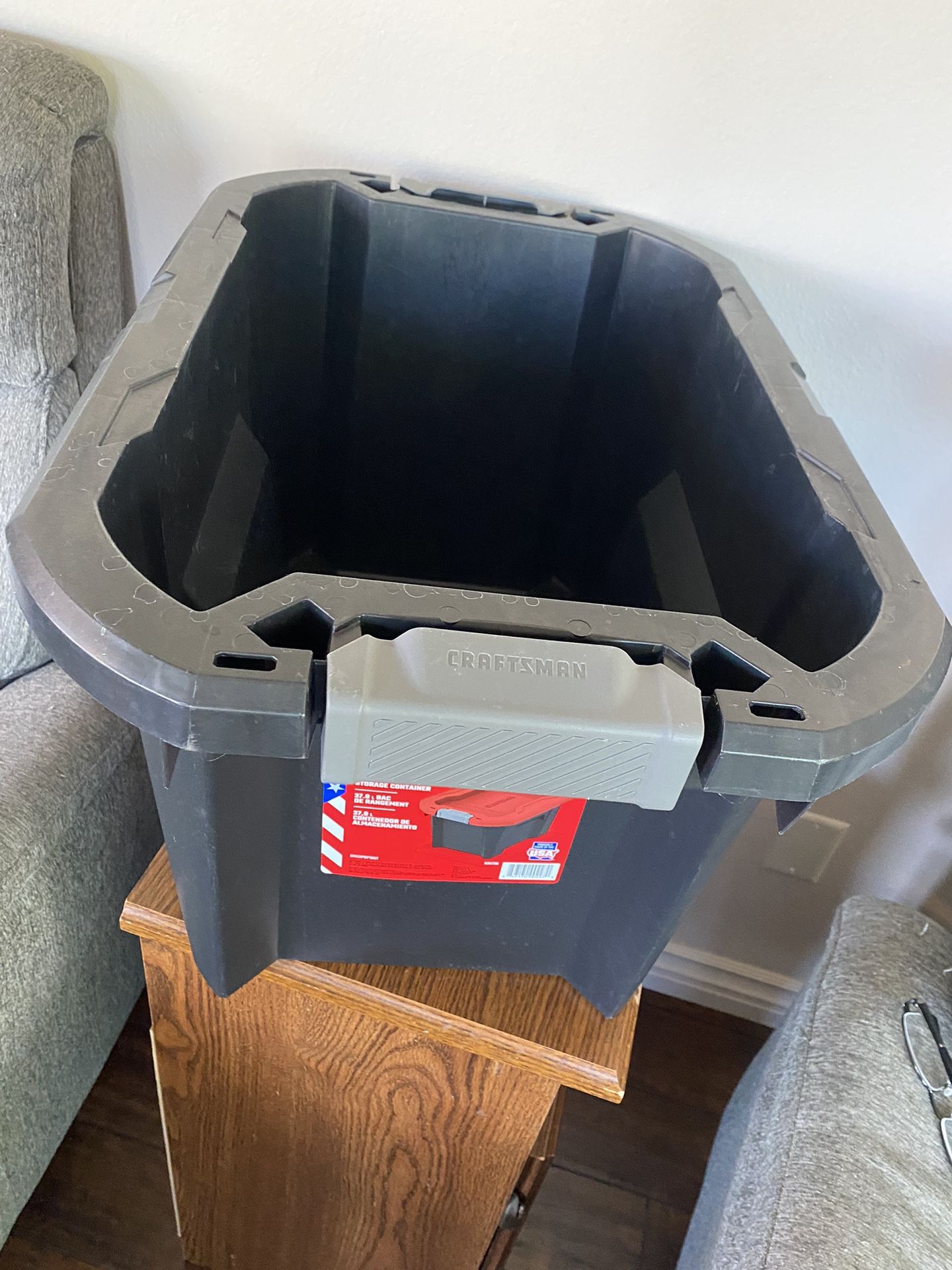 Craftsman 10gal Tote Storage Container No Lid