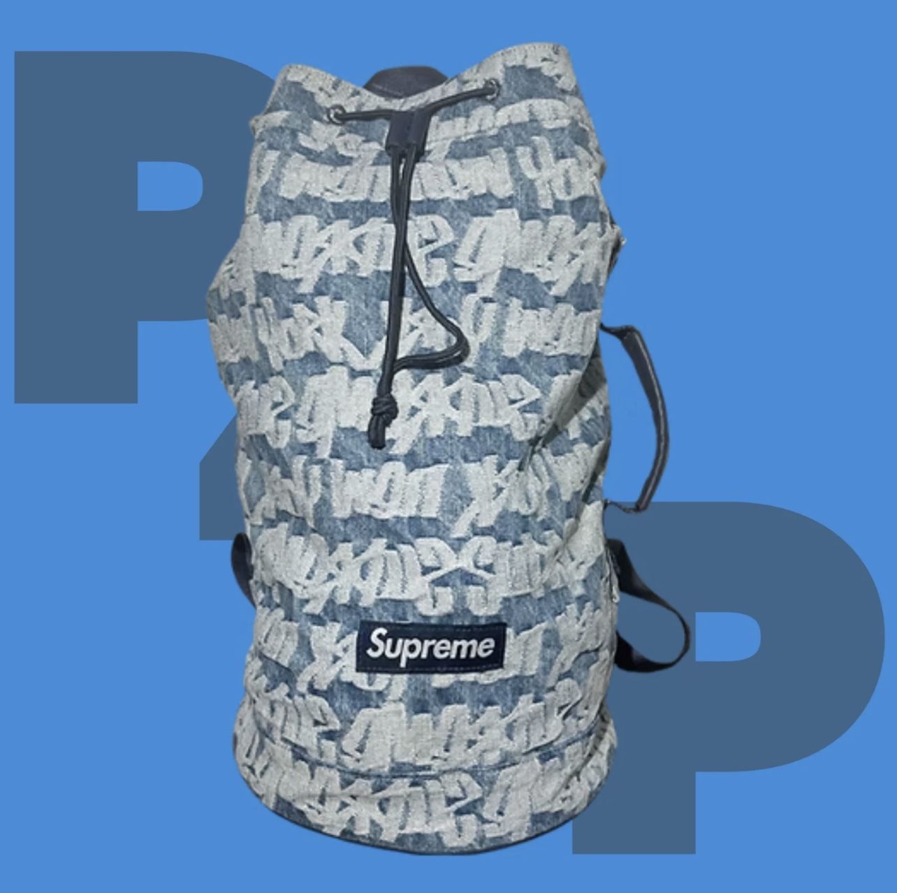 Supreme Fat Tip Jacquard Denim Backpack