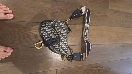 Christian Dior Saddle Bag Oblique Canvas