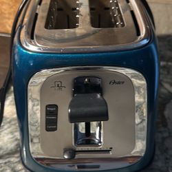 Oster 2 Slice Bread Bagel Toaster Metallic Blue