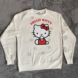 Hello Kitty Cream Small Crewneck Sweatshirt 