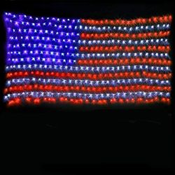 NEW American Flag 420 LED Lights