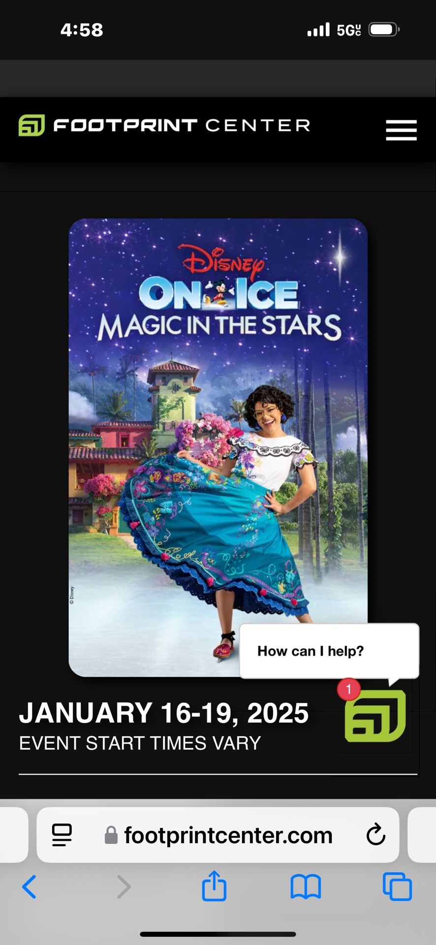Two Tickets To Disney On Ice Jan 16 At 7pm
