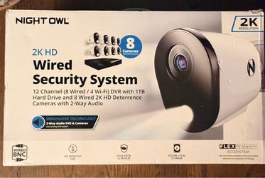 Night Owl 12-Channel 2K HD Wired Security System NEW IN BOX
