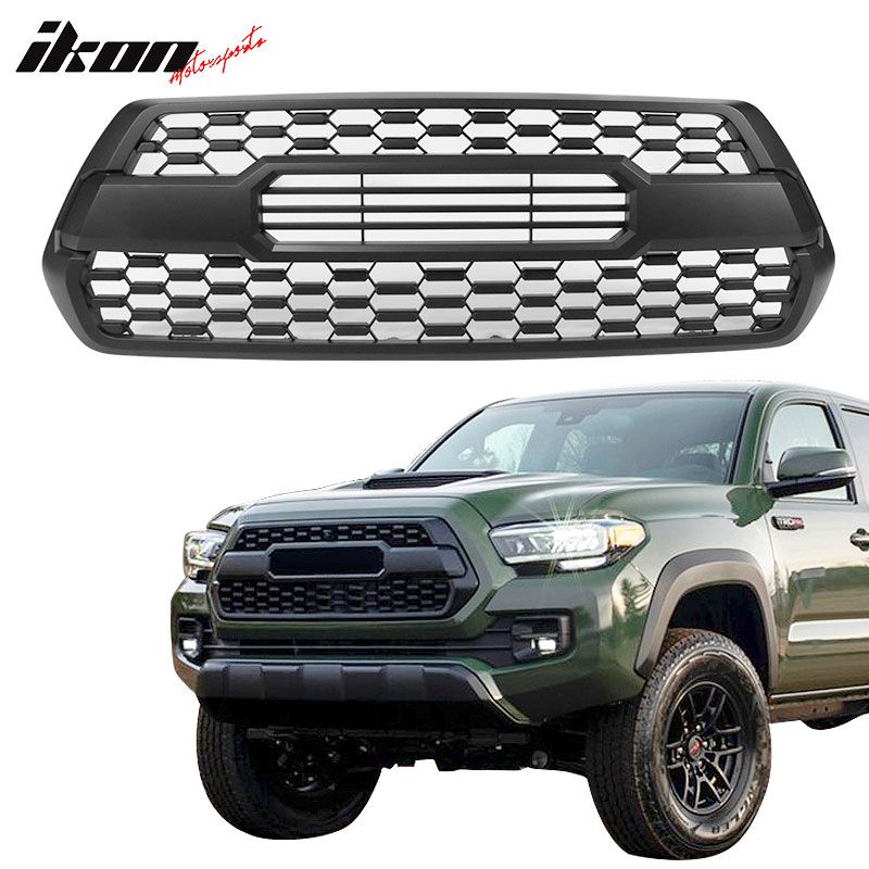 Fits 2016-2023 Toyota Tacoma TRD TP Style Front Grille Mesh Insert Unpainted ABS