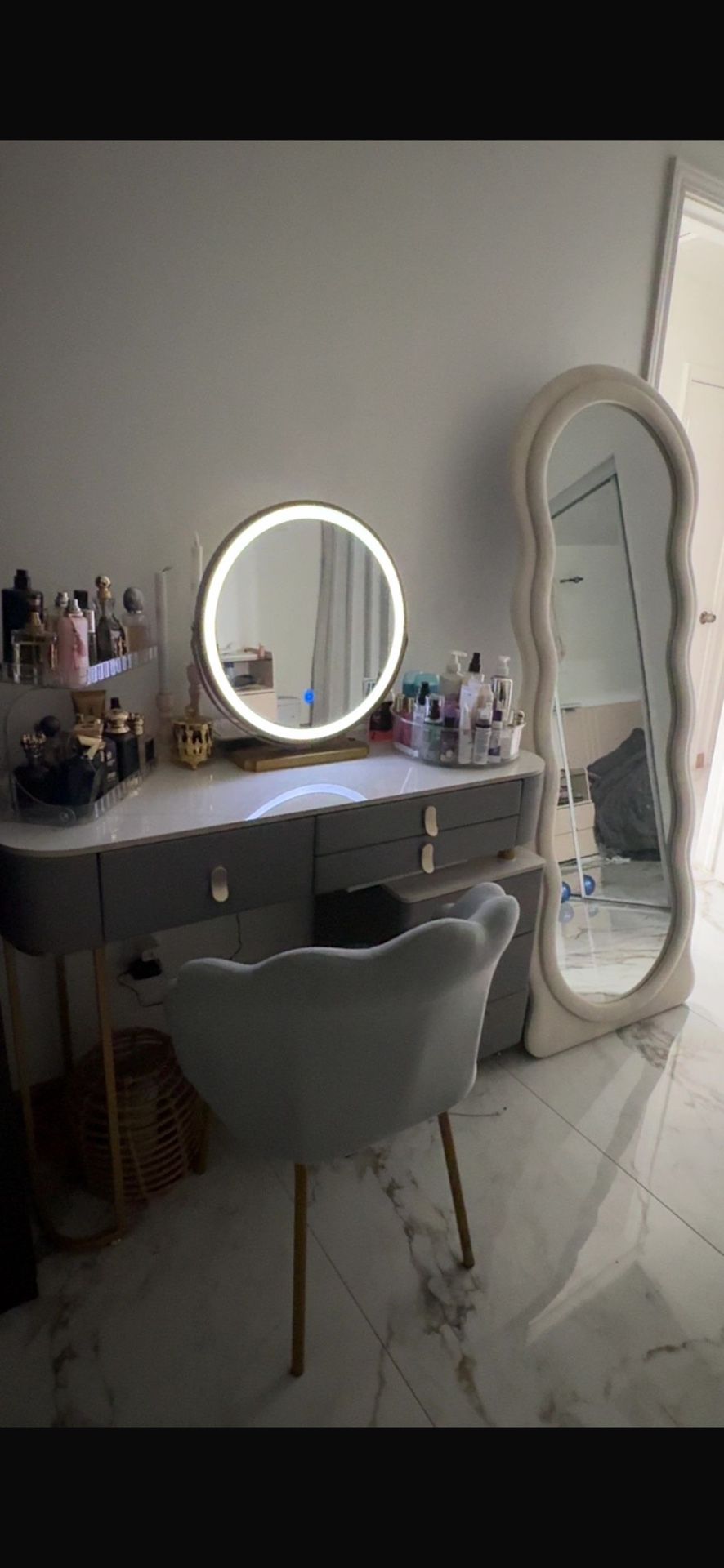 Dresser And Mirror