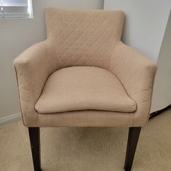 Chair Madison Park Nicole Cream Quilted