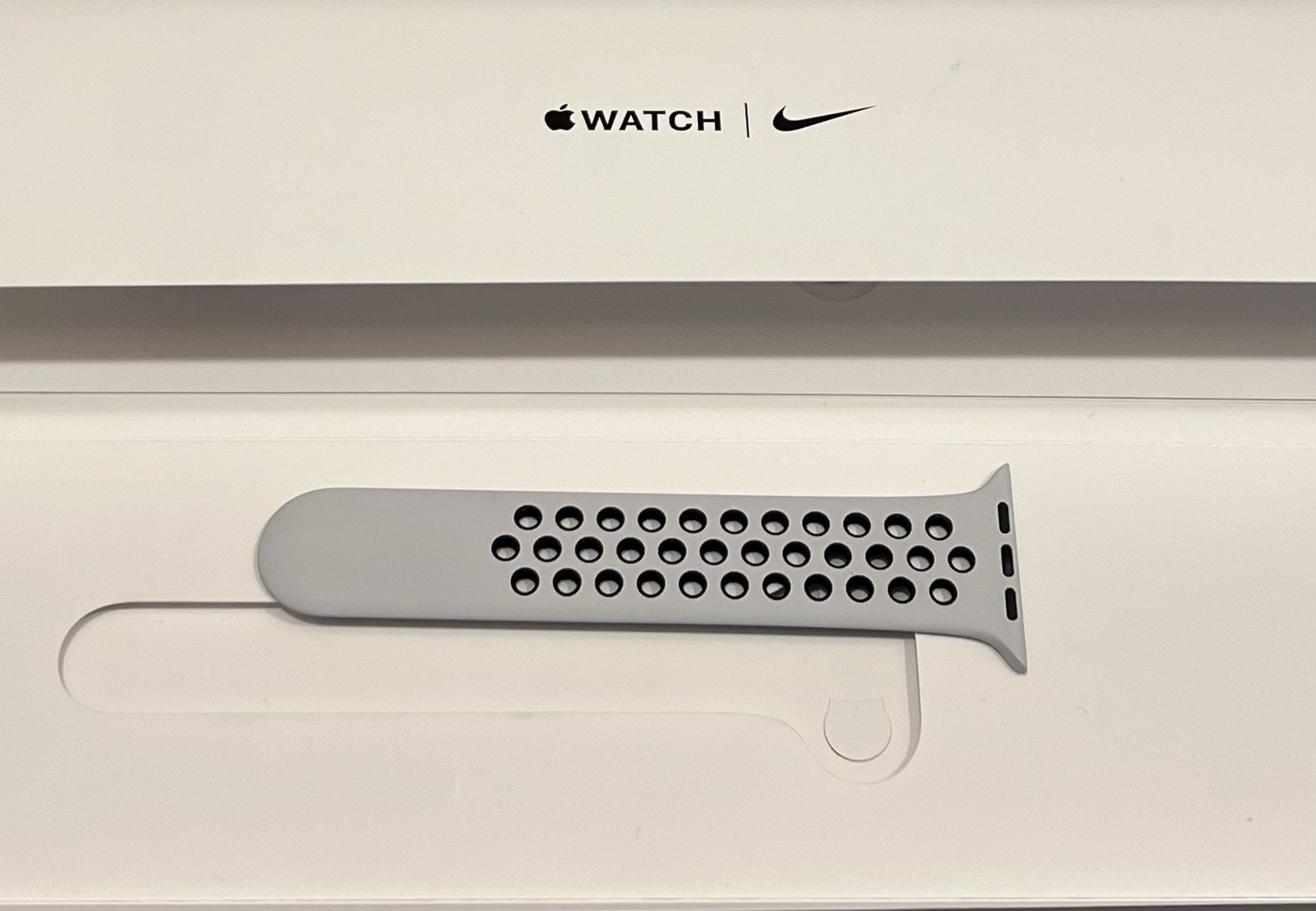45mm Apple Watch Nike Sports Band S/M Half Only Grey Anthracite Black