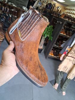 Botines De Piel con pelo Rodeo