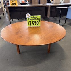 Jens Rismon 48″ Rotating Coffee Table