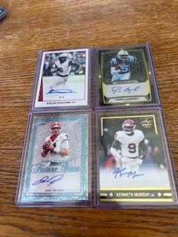Low Numbered Football Rookie Auto Card Lot