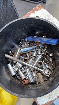 Mixed Socket Set Lot with Ratchet Extensions