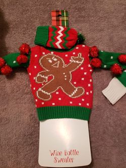 Spencer's Funny wine bottle sweaters