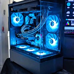 CUSTOM BUILT LIQUID COOLED GAMING PC/NVIDIA RTX GPU/RYZEN 5 CPU/1TB HD