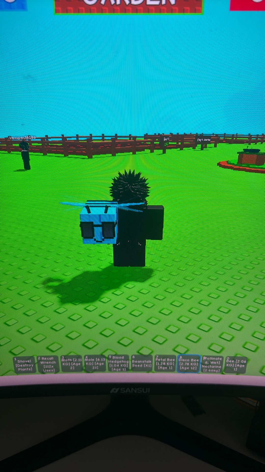 grow a garden diso bee for racoon or dragon fly