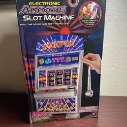 Electronic Arcade Slot Machine Neon Series Table Top Toy  Ambassador. 