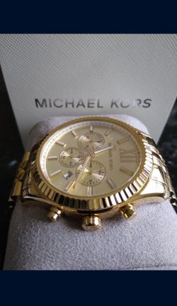NEW MICHAEL KORS LEXINGTON SUPER WATCH 