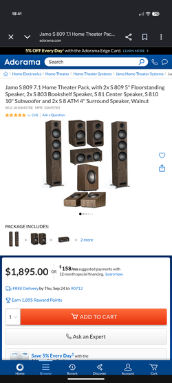 Jamo 809 complete set of 8