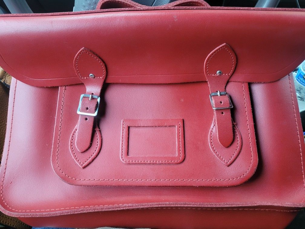 Cambridge Satchel Company Red Leather Satchel