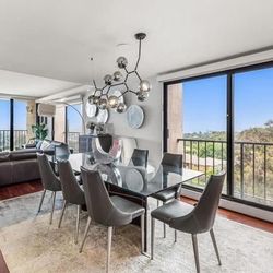 Glass Table And 6 Or 8 Chairs