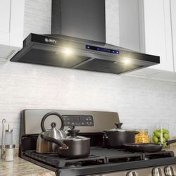 30” AKDY range hood (black stainless)