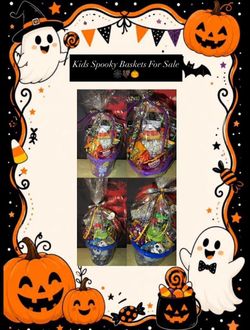 Kids Halloween Spooky Basket