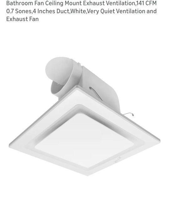Bathroom Fan Ceiling Mount Exhaust Ventilation 