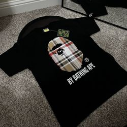 A Bathing Ape Plaid Ape Head T-Shirt