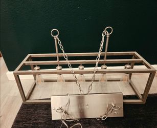 BRUSHED NICKEL CHANDELIER
