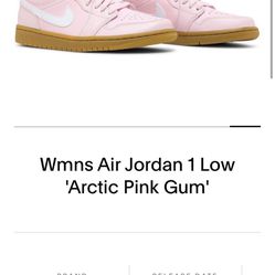 Jordan 1 Low Artic Pink