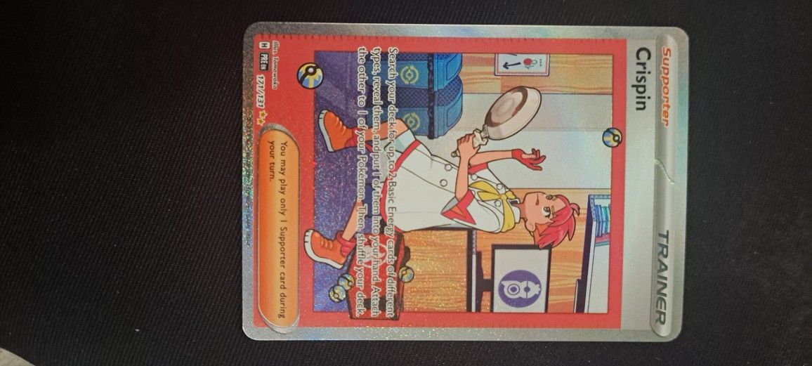 crispin pokemon card Crispin SR 123/102 Stellar Miracle Pokémon Card main image 0