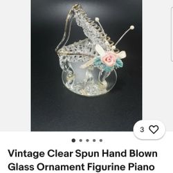 Vintage Glass Blown Piano