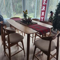 Beautiful Tall Dining 6 Chairs