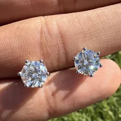 Stunning Valueable Moi$$anite Stud e@rrings