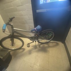 24 inch mtb with mafia sticker mafia grips blue odi 