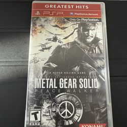 Metal Gear Solid Peace Walker PSP