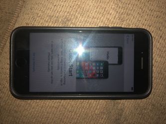 iPhone 7 matte black factory reset ready for use!!