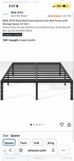 Queen bed frame