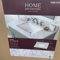 Vanity Top. 37 in. W x 22 in.