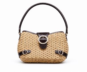 Vintage Brighton straw shoulder bag
