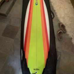 6’4” Infinity Channel Bottom Single Fin Surfboard