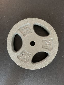 STANDARD SIZE 25 LB PLATE NEW WORKOUT GYM EQUIPMENT