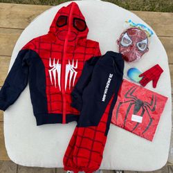 Kids Spider-Man Costume Set Size 110 (4-5 Years) New