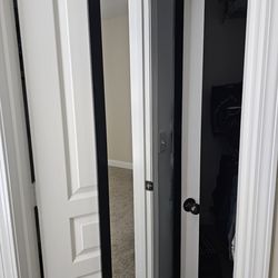 Over the door hanging mirror