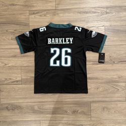 Youth Philadelphia Eagles #26 Saquon Barkley Black Stitched Jersey , S To 3XL