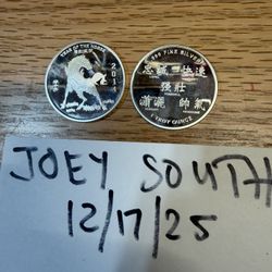 2 Weird 1 oz .9999 Silver Coins