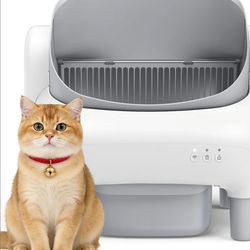 New Automatic Cat Litter Box, Self Cleaning Litter Box for Multiple Cats